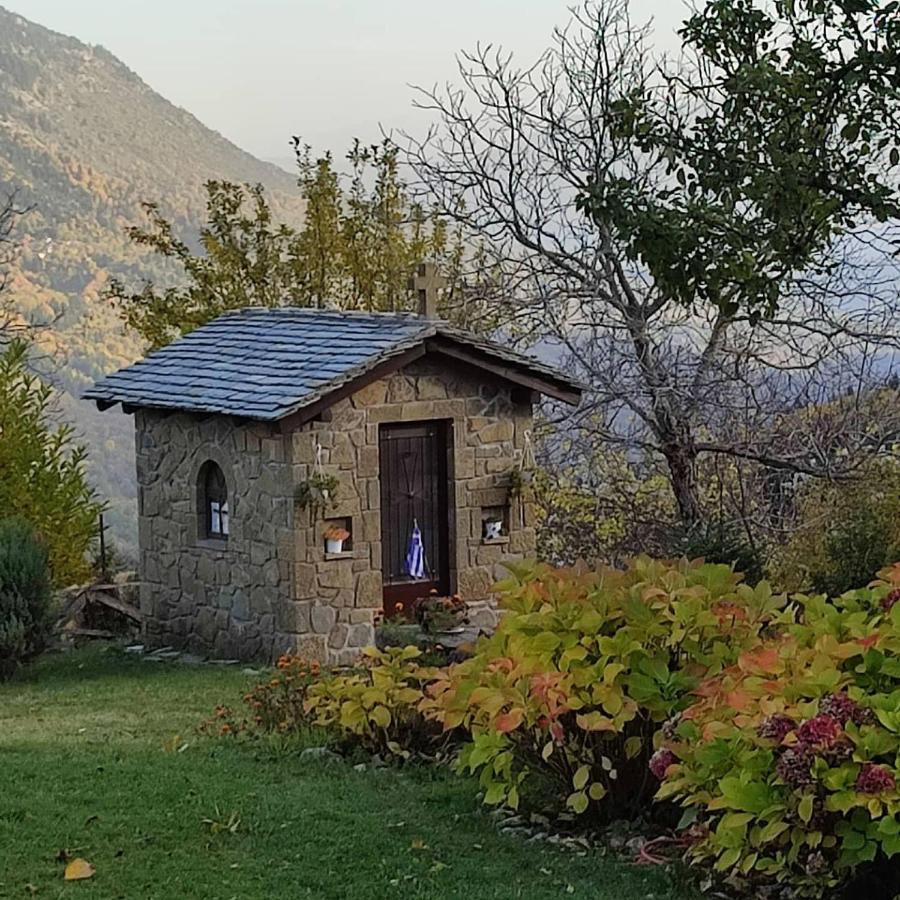 Παραδοσιακή Πέτρινη Κατοικία Στην Βλάχα Ελάτης Екстериор снимка